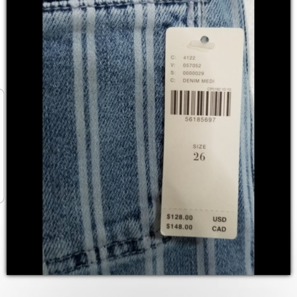 NWT Anthro Pilcro high rise slim size 26 - Picture 4 of 5